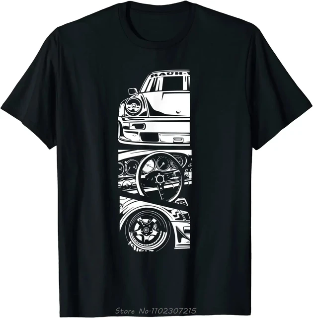 Vêtements pour hommes JDM japonais automobile rétro course surdimensionné T-shirt Tuning voiture Fitness T-shirt col rond décontracté coton T-shirt 1
