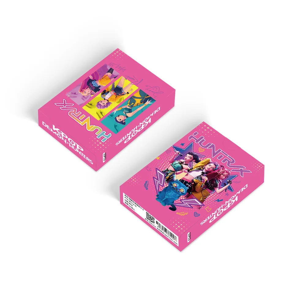 Goodies Kpop Demon Hunters - Set De 55 Cartes Lomo Et Figurines | Cadeau Collection Pour Fans