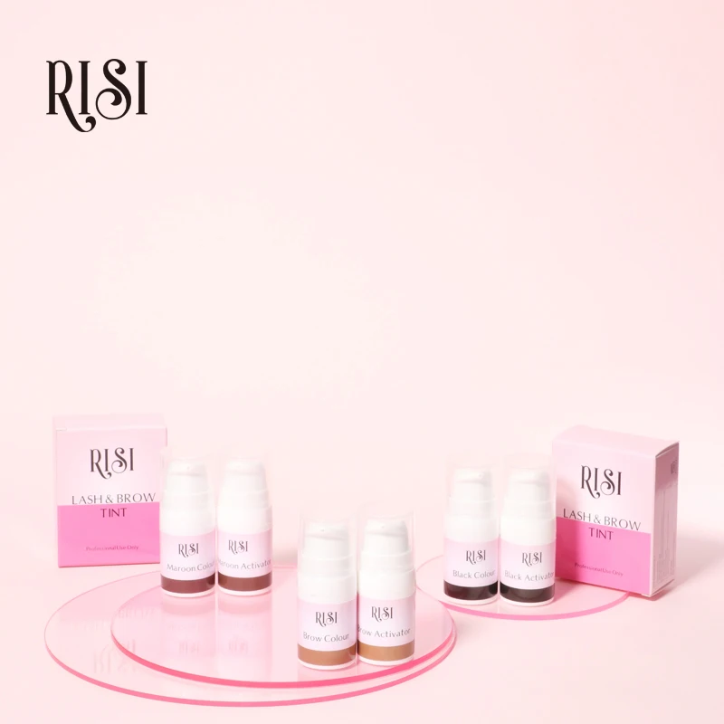 

RISI Brow Lamination Brow Tint kit Long Lasting Waterproof Professional Brow Tint 3 Colors Eye Brow Tint Brow Tint