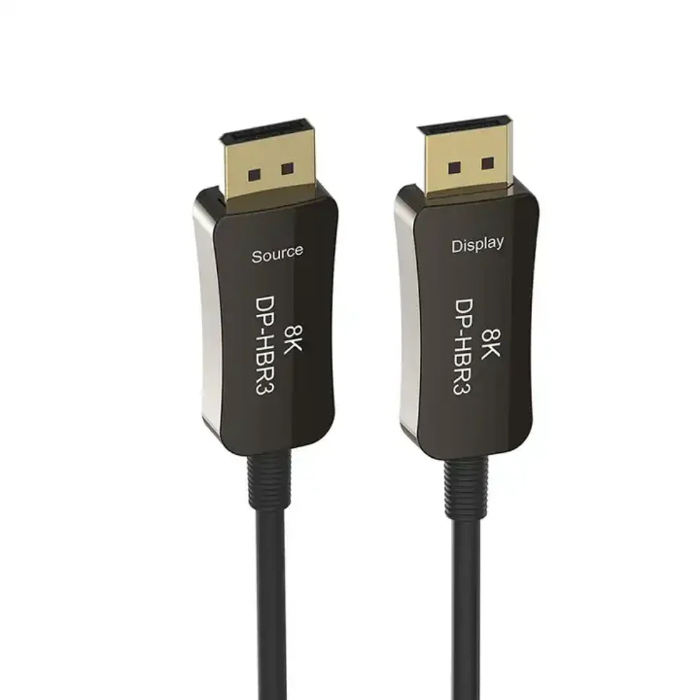 Cavo In Fibra Ottica Dp 1.4 Cavo Displayport 8K Hbr3 Dsc 1.2 Hdr10 32.4Gbps 8K @ 60Hz 4K @ 144Hz Cavo Flessibile In Fibra Ottica 100M Dp