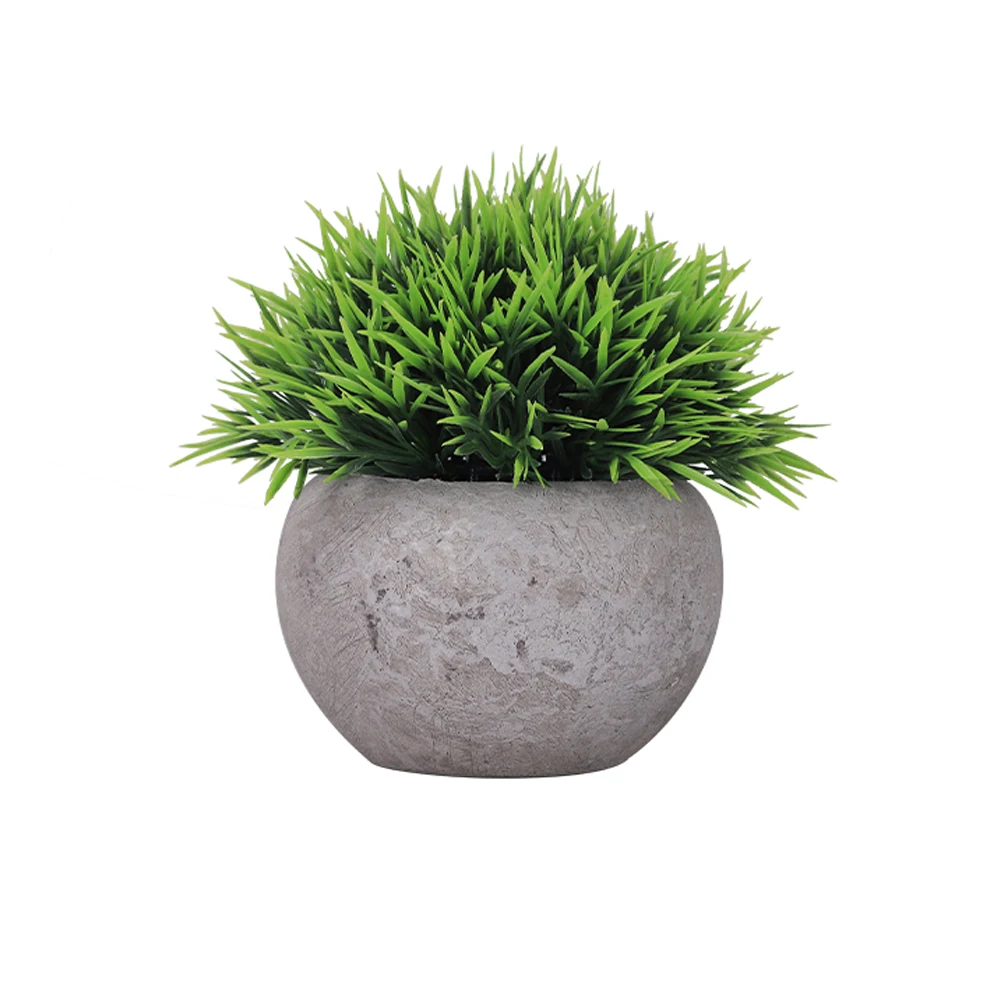 Lifelike Green Artificial Potted Plant 6