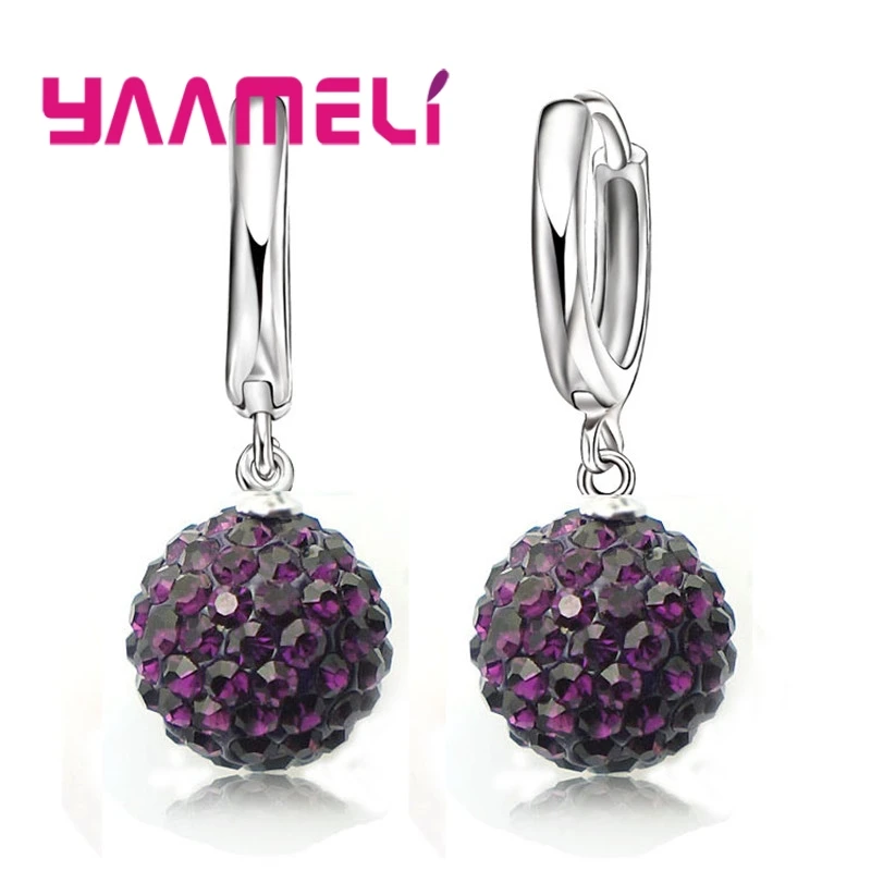 Pendientes De Estudio Plata 925 Con Lazo De Cristal Estrás - Para Mujer, Estilo Vintage - ¡Nuevos!