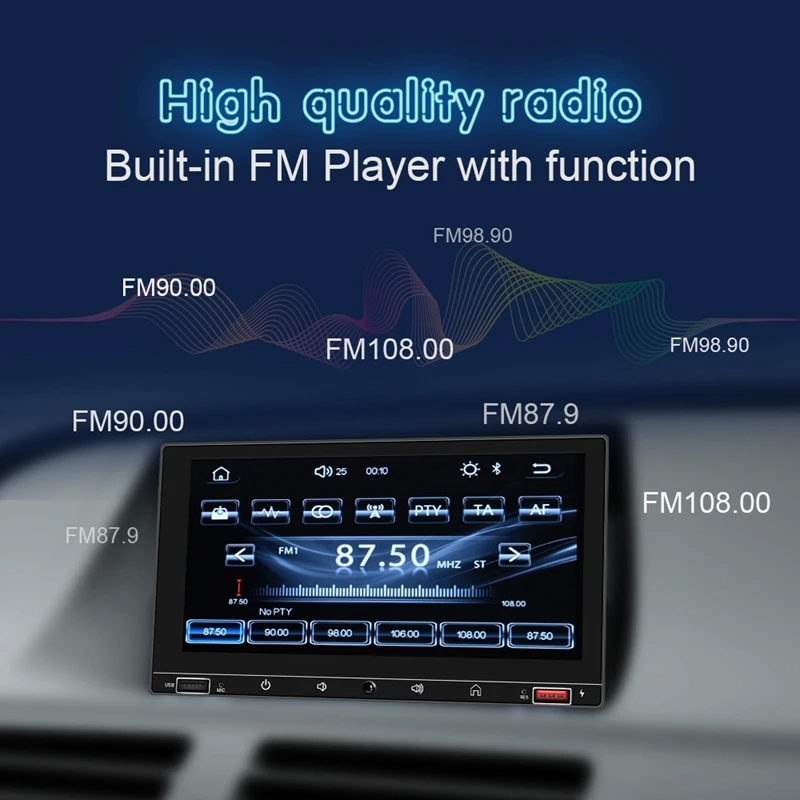 7 Inch Universal Car Radio 2 Din Carplay Android Auto For-Nissan Toyota MP5 Player Multimedia Player
