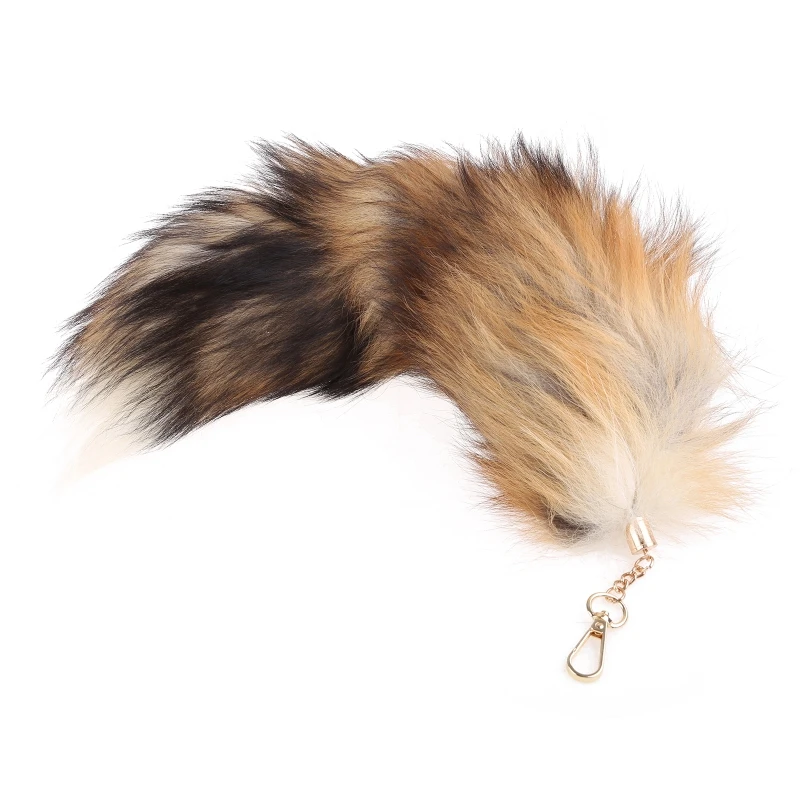 

Hot Large Tail Fur Tassel Bag Tag Keychain Strap Chain New Dropship