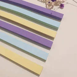 Vibrant Double - Sided Gradient Origami Paper Strips for DIY Crafting and Home Decoration - 540 Sheets (Macaron color)