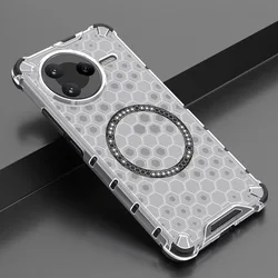 Magnetic Shockproof Clear Phone Case with Air-Cushion Protection for POCO F7 Ultra (Clear)