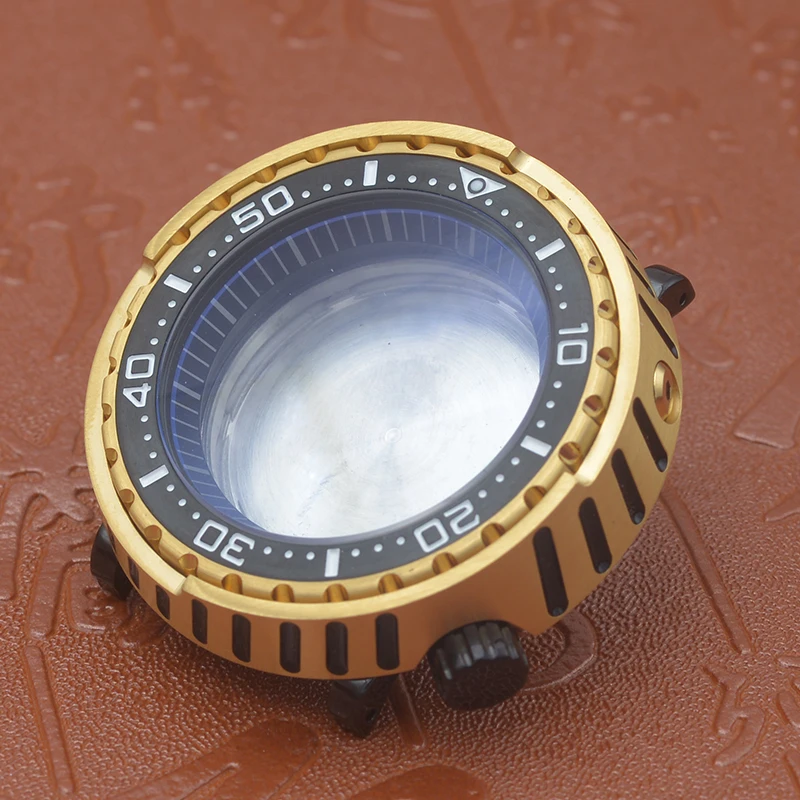 Mod Gold 316L Acciaio Inossidabile 30Atm Impermeabile Tonno Monster Cassa Dell'Orologio In Scatola Per Seiko Nh35 Nh36 7 S26 Movimento Orologio Subacq