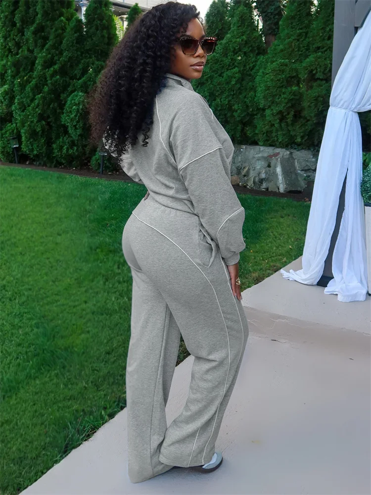 Wmstar Two Piece Sets Women Wholesale Elastic Waist Casual Zip Top and Leggings Sweasuit Sport Matching Suit Dropshopping 2025