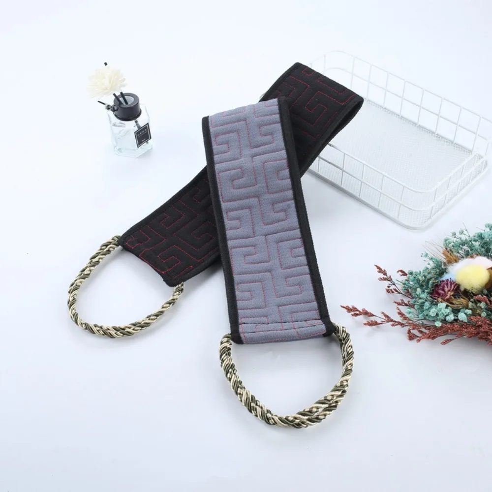 Dual Sided Back Scrubbing Towel Extended Handle design Exfoliating Body Towel Durable Widened Back Bathing Towel Unisex