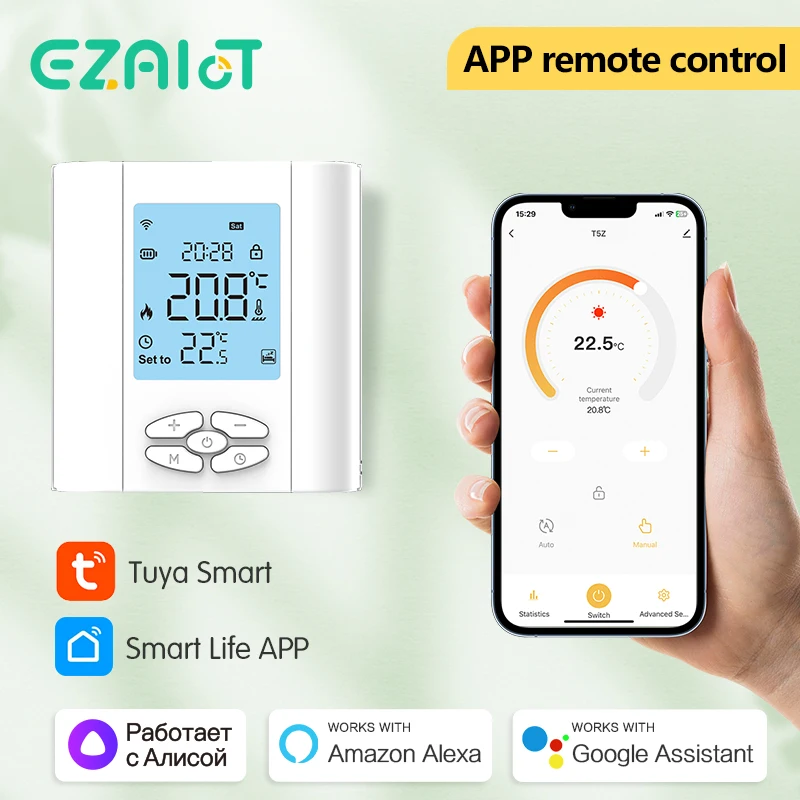 tuya zigbee termostato inteligente alimentado por bateria agua 04