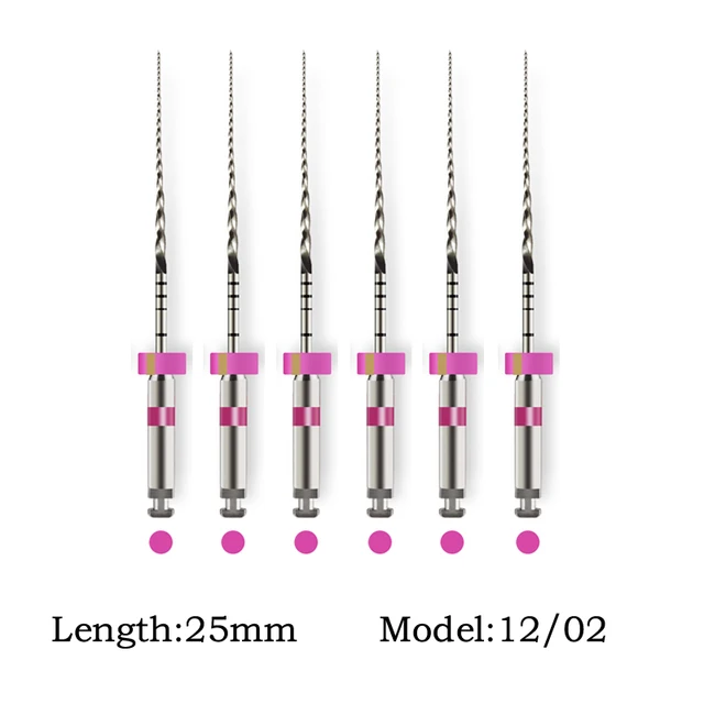 Enhanced Dental Endodontic NiTi File System for Effective Treatment - 6 Pieces/Box