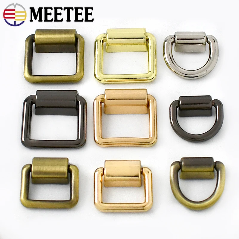 2x10 Uds. Hebillas De Anillo De Metal Para Reparación De Hebillas De Cinturones Para Bolsos De Equipaje Corazon 44x44x2mm