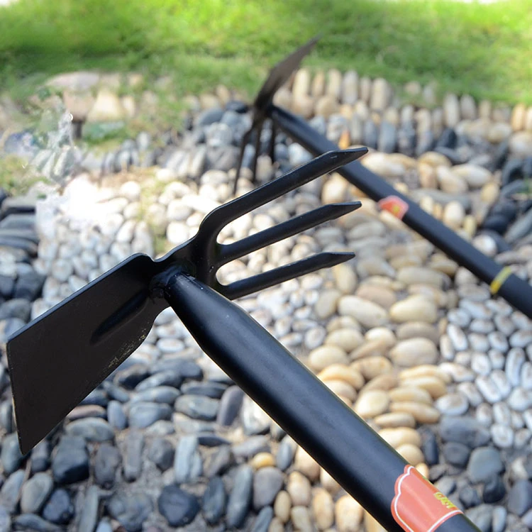 Thickened Steel Garden Tools, Dual-Use Hoe, Garden Planting, Small Household, Farm Tools 3
