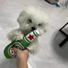 Funny Plush Dog Toys Beer Bottle Shaped Small Large Dogs Squeak Sound Clean Teeth Chew Toy Pets Interactive Playing Supplies 2