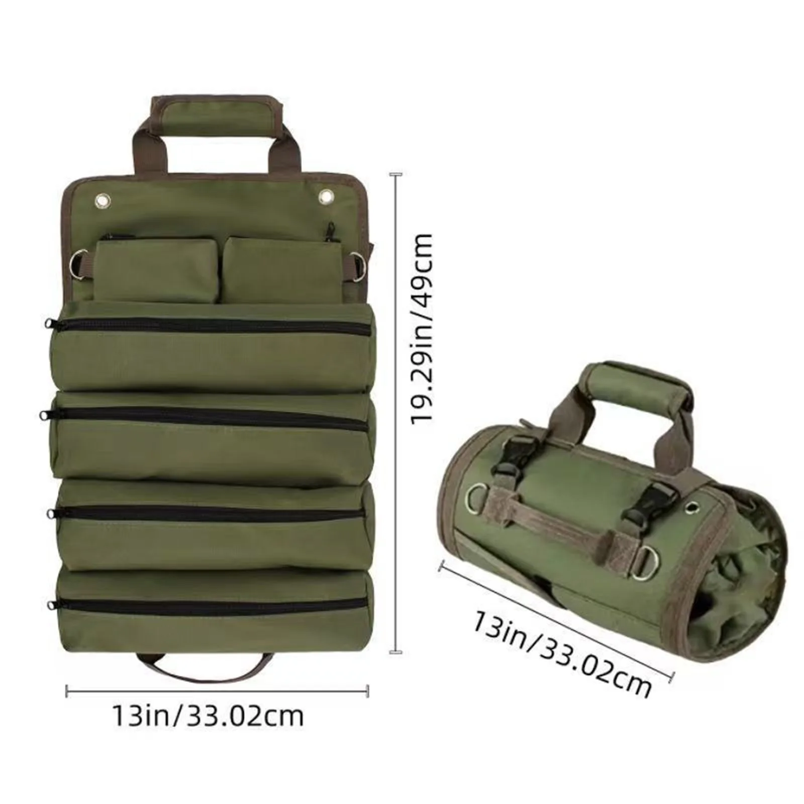 방수 옥스포드 천 지퍼 파우치, 전기 기술자/정비공을 위한 헤비듀티 휴대용 공구 보관 가방 (추수감사절/아버지의 날 선물)