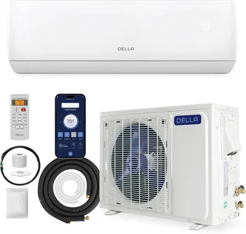 %a 12000 BTU Wifi Enabled Mini Split 20 SEER2 Cools Up to 550 Sq.Ft, 110-120V, Works with Alexa, Air Conditioner & Heater