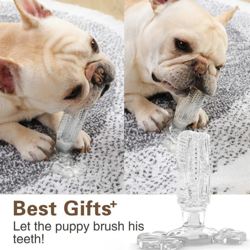 Title 1, Natural Rubber Dog Toothbrush Toy For Dog Teeth...