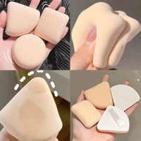 1-10pcs Round Square Triangle Shape Makeup Sponge Puff Dry Wet Dual-use Soft Cotton Candy Air Cushion Foundation Powder Puff 2