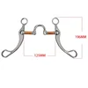 Horse Snaffle Stainless Steel Training Mouth Bit  Western Copper Roller Jointed Mouth Curb Hight Quality Horse Bit 4