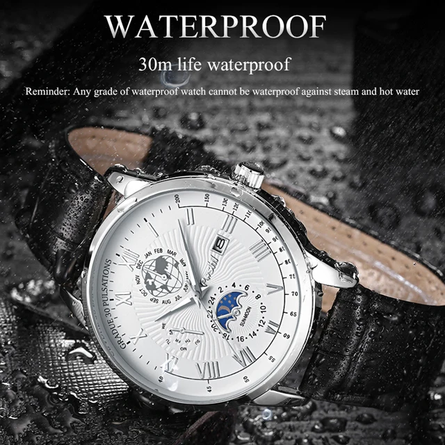 Swiss Brand POSHI Men Watch Fashion Top Luxury Sport Men's Wristwatch Waterproof - Image 5