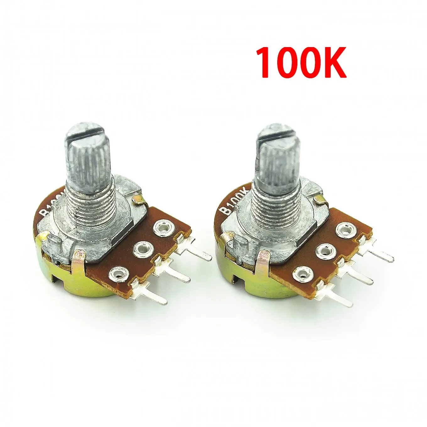 Potentiometer Kit Linear Potentiometer Adjustable Resistor Electronic Components 5pcs WH148 Linear Potentiometer 15mm Shaft Nuts Washers 3pin B1K-B1M