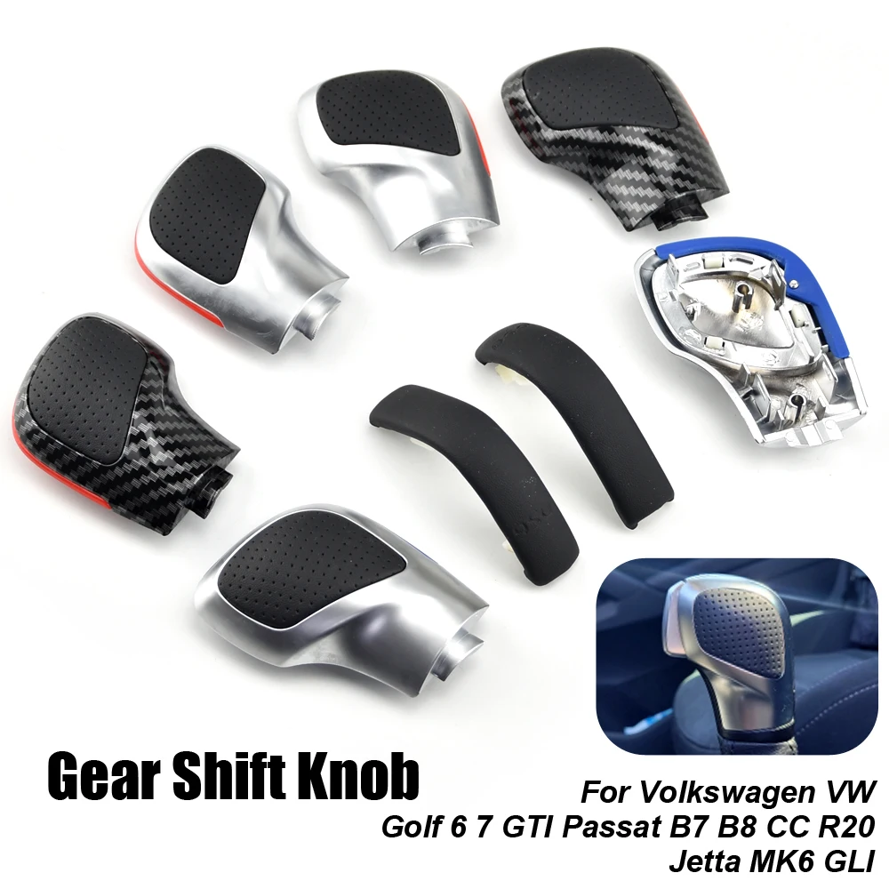 

DSG Gear Shift knob With Leather Gearbox Shift Lever Cover For VW Golf MK6 MK7 R GTI Passat B7 B8 CC R20 Jetta MK6 GLI