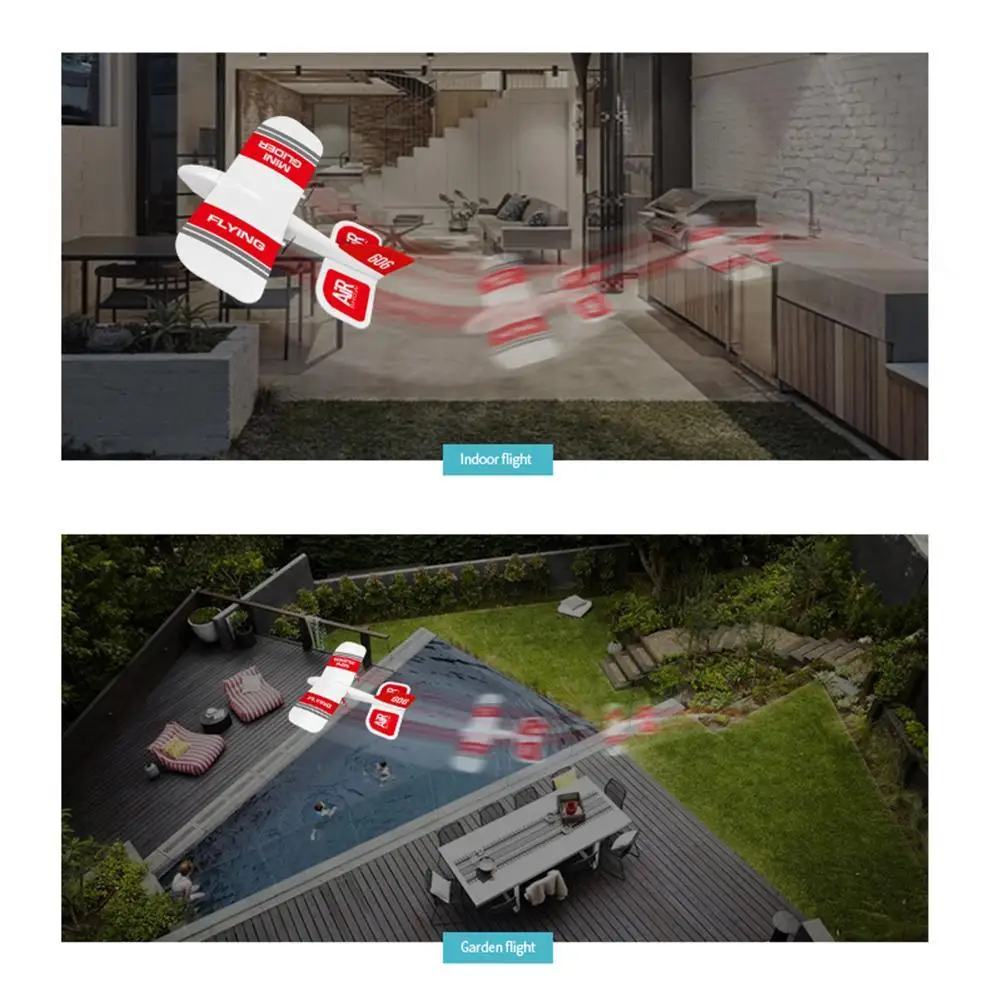 Gift Boys Toys Plane KF606 RC Glider Mini Indoor Hand Thrown Gyroscope EPP Foam Glider Super Fall Resistant Fixed Wing Birthday 5