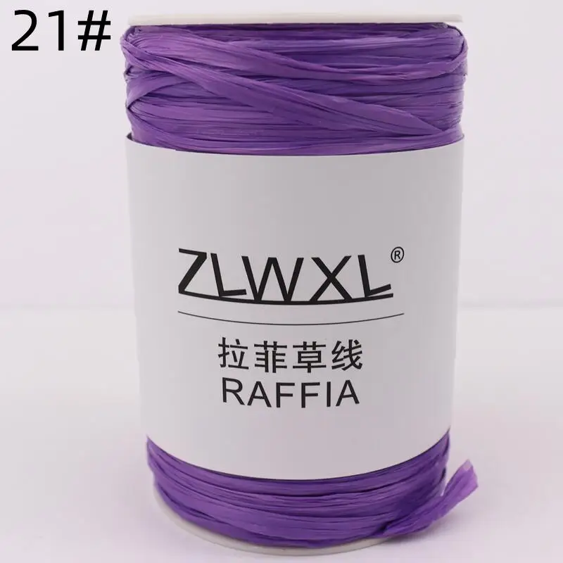 Paper Raffia Yarn, W: 7-8 mm, Black, 100 M, 1 Roll