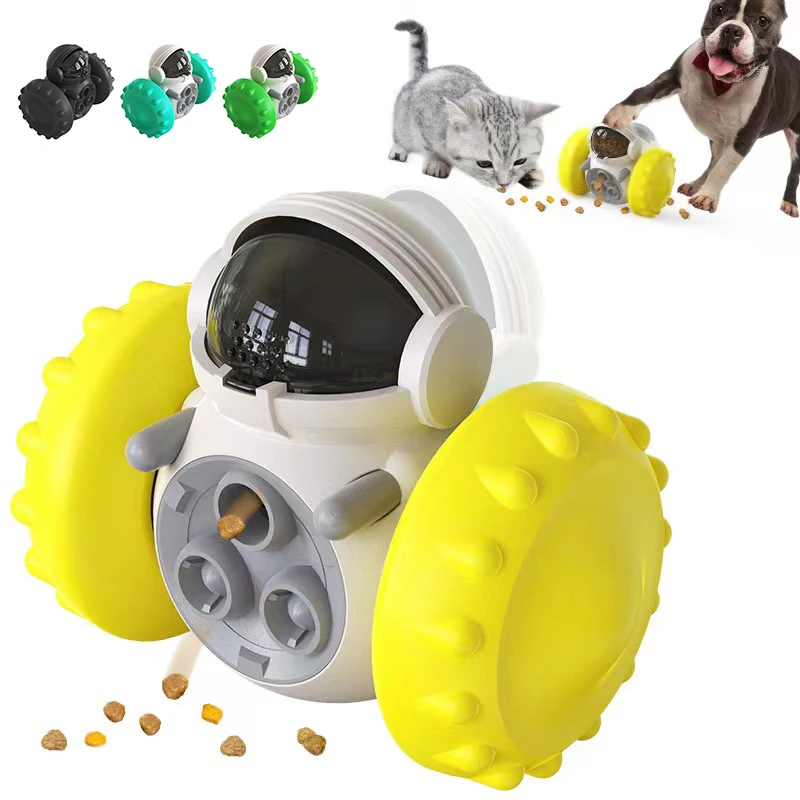 

Dog Feeding Toys Pet Food Interactive Roller Slow Feeder Non-Inverting Toy Food Dispenser for Dogs Cat Training Dog Supplies