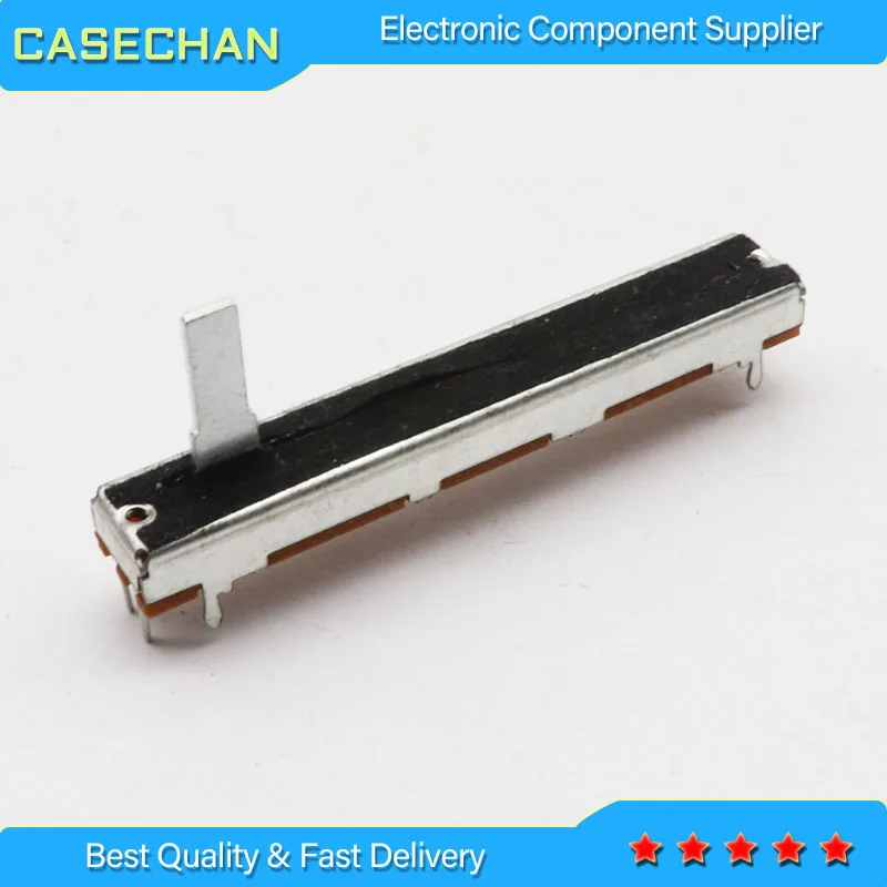 1pcs SC4521N 10KB B10K 60MM slide push-pull potentiometer mono fader / stroke 45MM mixer fader 3 foot / handle length 15MM adjustable resistor linear potentiometer trimmer potentiometer electronic components