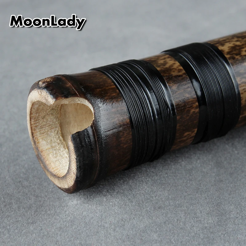 Shakuhachi 54cm Vertical Flute D Key Shakuhachi 5 Holes Wooden Musical Instruments Bamboo Flute Woodwind Instrument vertical flute