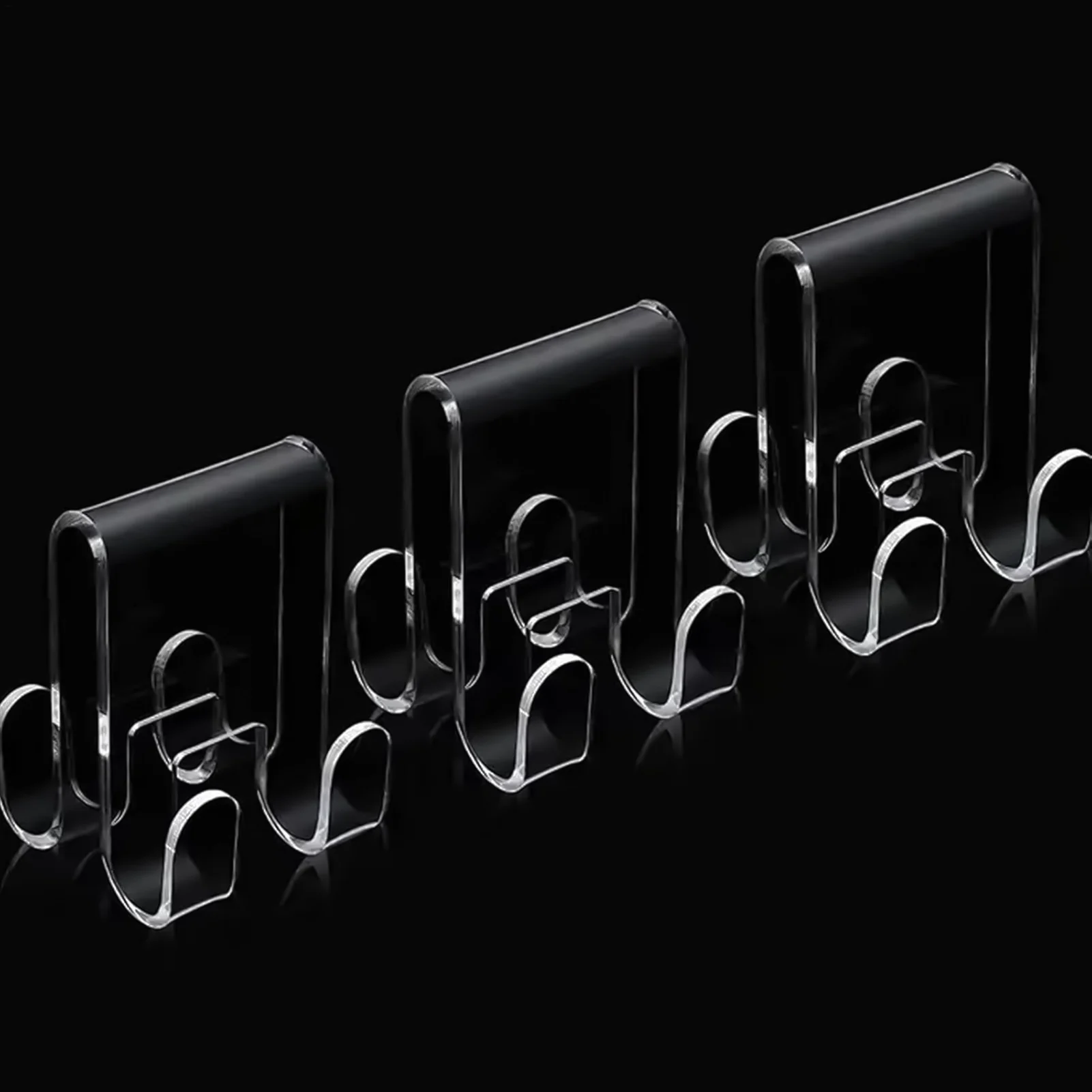 Multifunctional Hooks Towel Holder Shower Towel Rack Shower Door Hooks Behind Door Towel Rack Towel and Coats Hanger Nonstick and Non-punching Over the Bathroom Accessories