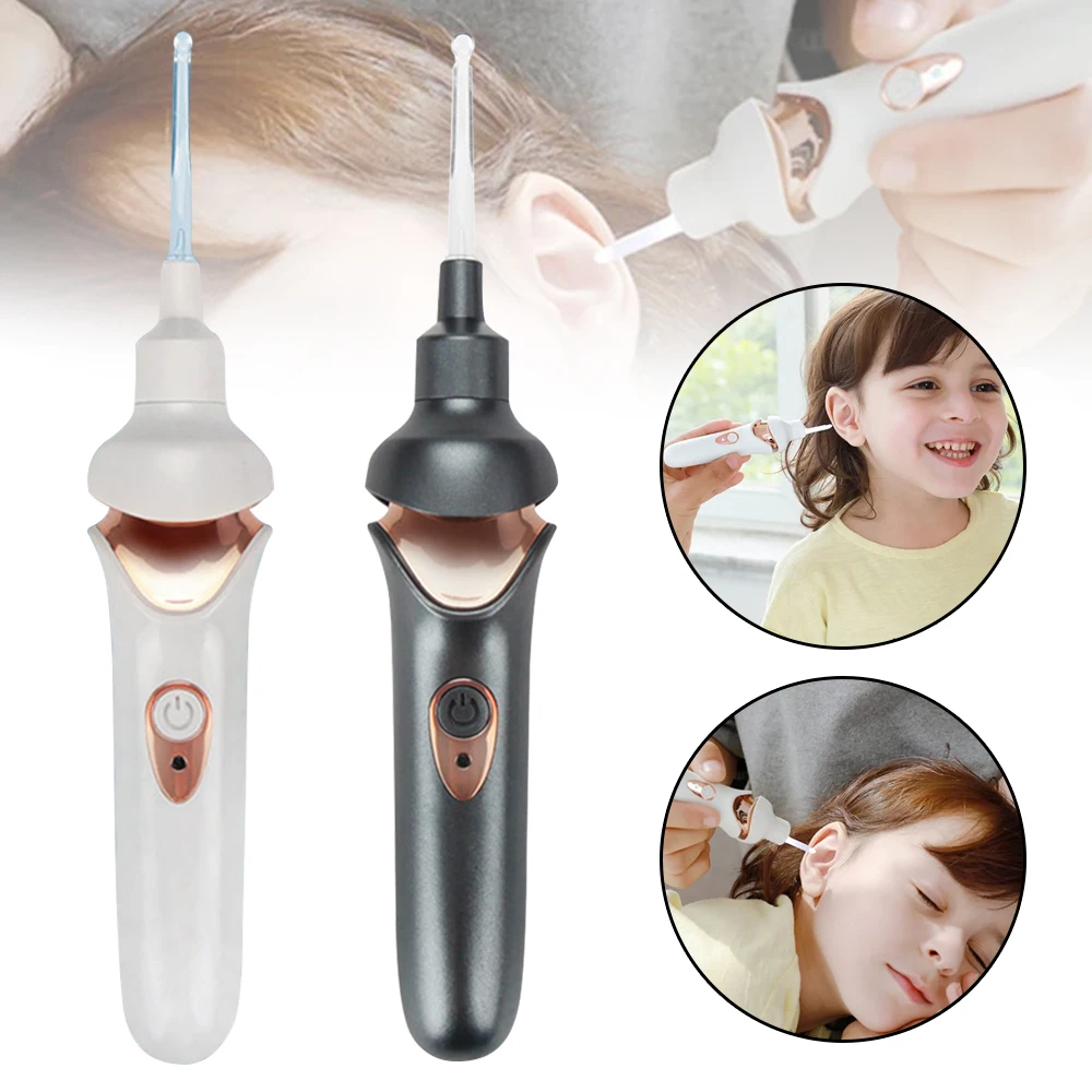 Electric Ear Remover Painless Ear Cleaning Tool With LED Light Rechargeable Earwax Spoon Earwax Cleaner Earpick For Whole Family we are family i got all my sisters with me socks sport socks women s socks