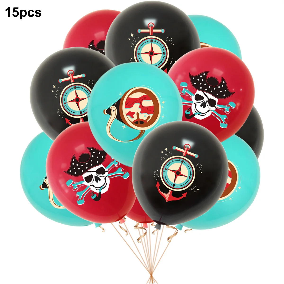 Pirate Treasure-Themed Disposable Party Tableware Set