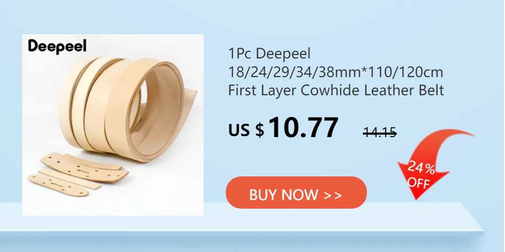 Deepeel 40mm Pure Copper Belt Buckles Head Solid Brass Pin Buckle for 38-39mm Belts Men Leather Craft Metal Jeans Accessories