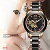 LIGE Brand SUNKTA Luxury Ladies Watch Black Ceramic Diamond Waterproof Quartz Watch for Women Wristwatch Clock Relogios Feminino 1