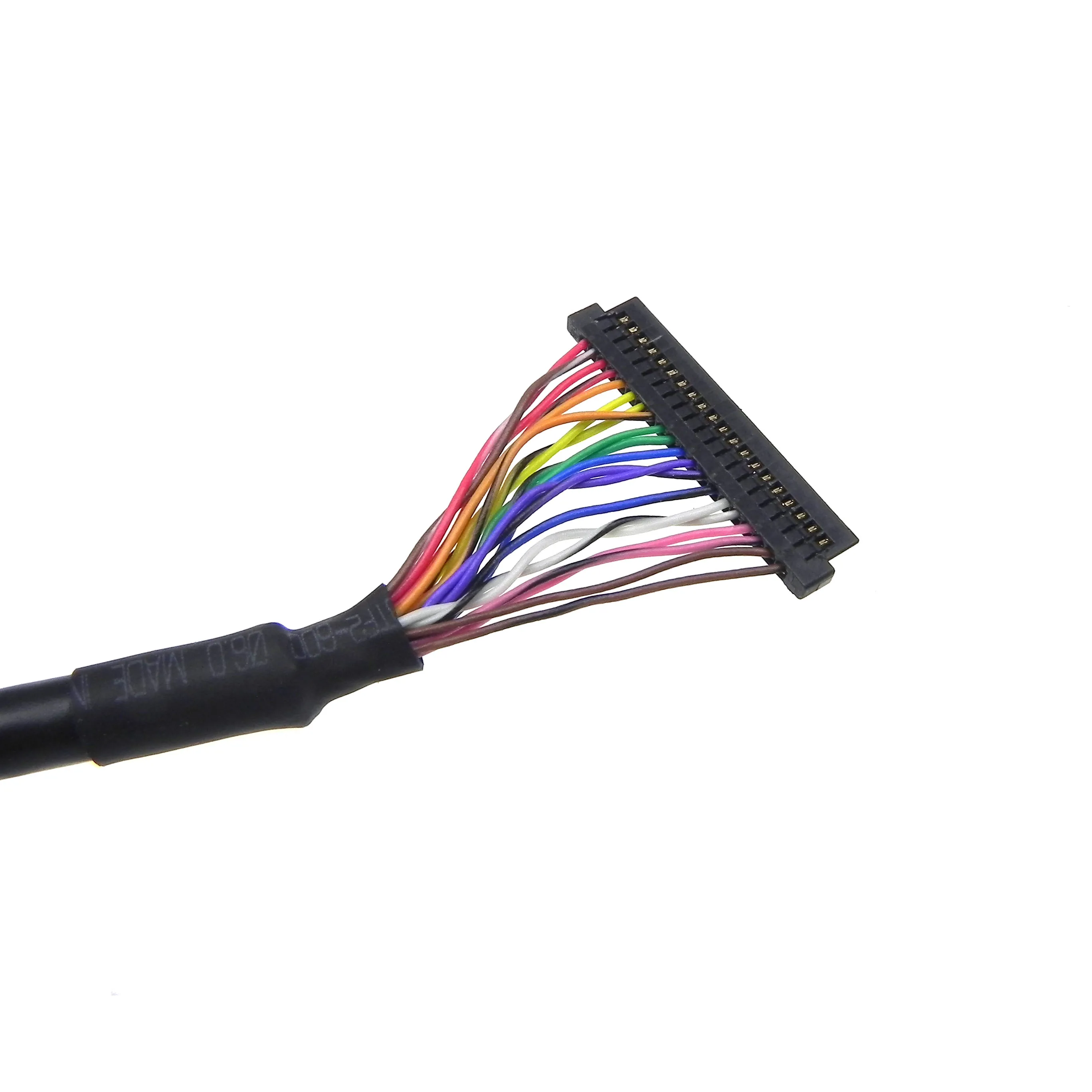 JAE 20핀 커넥터 양쪽 끝이 차폐된 LVDS LCD 케이블 150mm 노트북용..