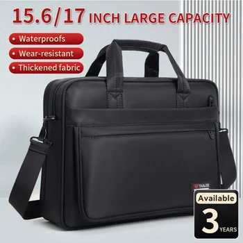 Slip custodie per uomo Tote Bag in tela custodia per Laptop grande 15.6 pollici 17 pollici 14 pollici borsa per Computer lavoro Business Shoulder Office 1