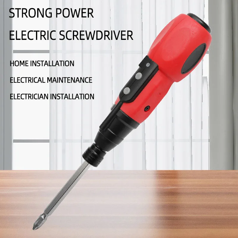 1 PC Mini Electric Screwdriver Multi Functional Portable Electric Screwdriver Powerful Rechargeable Screwdriver