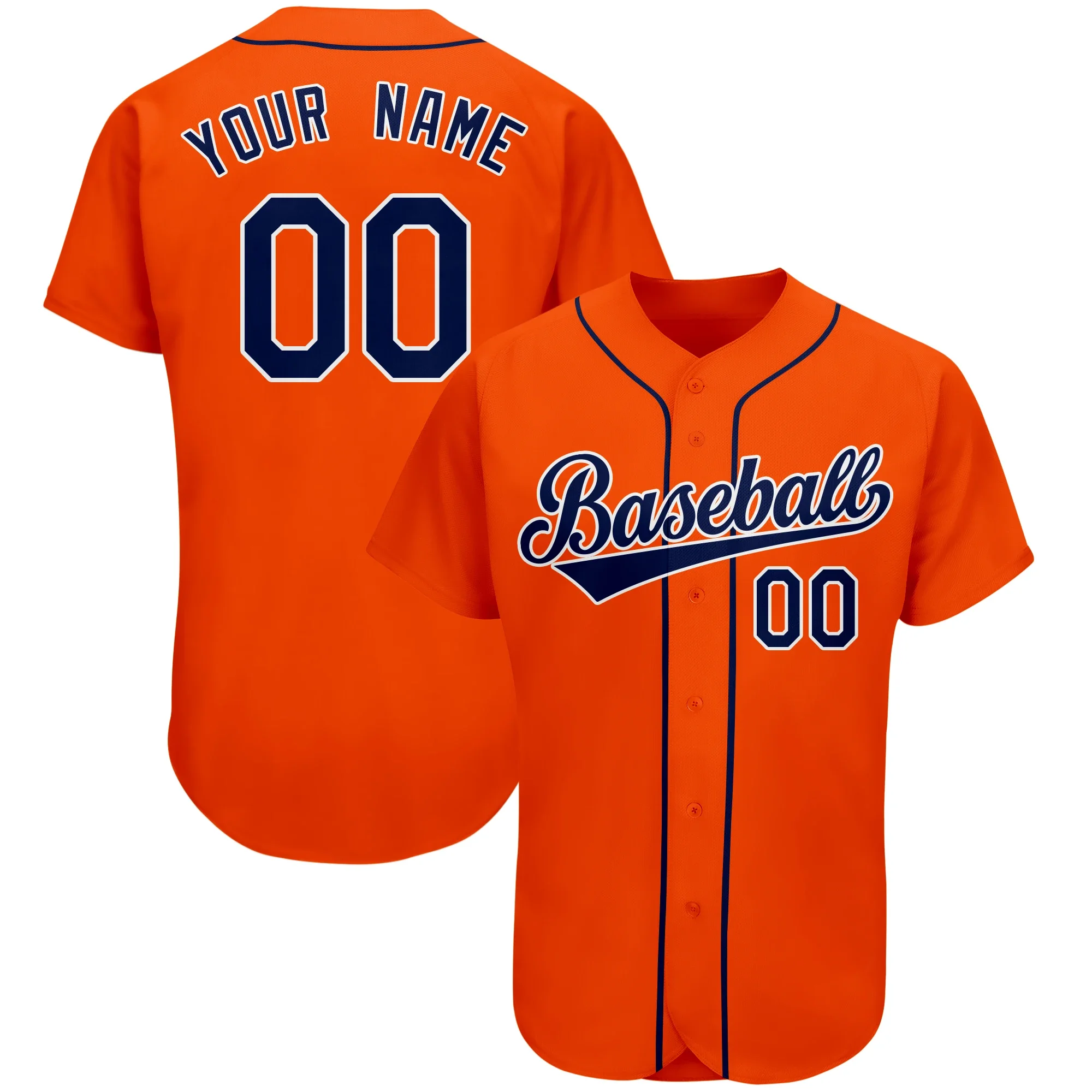 Baseball Jersey Full Sublimated Team Name/Numbers Make Your Own Softball V-neck Shirts for Men/Kids Outdoor Game Big size