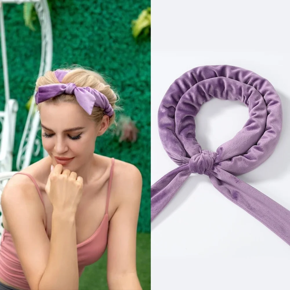 Heatless Curling Rod Headband Hair Styling Tool