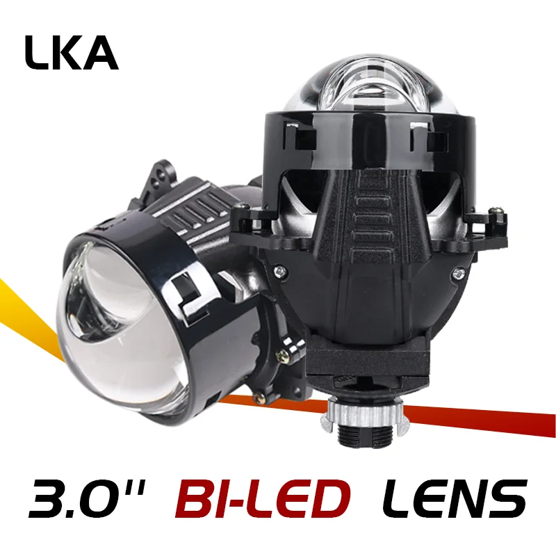 

3 Inch Bi Led Projector Lenses for H7 H4 9005 9006 9012 Headlight Hella 3R G5 5500K Auto Lamp 110W 25000LUX Hyperboloid Lens