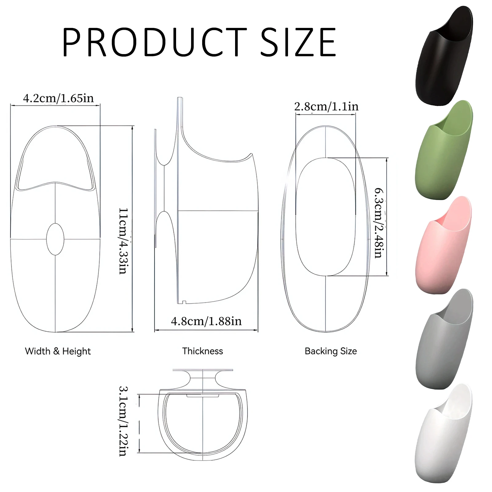 Kitchen Rice Scoop Holder Traceless Rice Cooker Spatula Organizer Tableware Storage Rack Spoon Holder Bathroom Utensil 6
