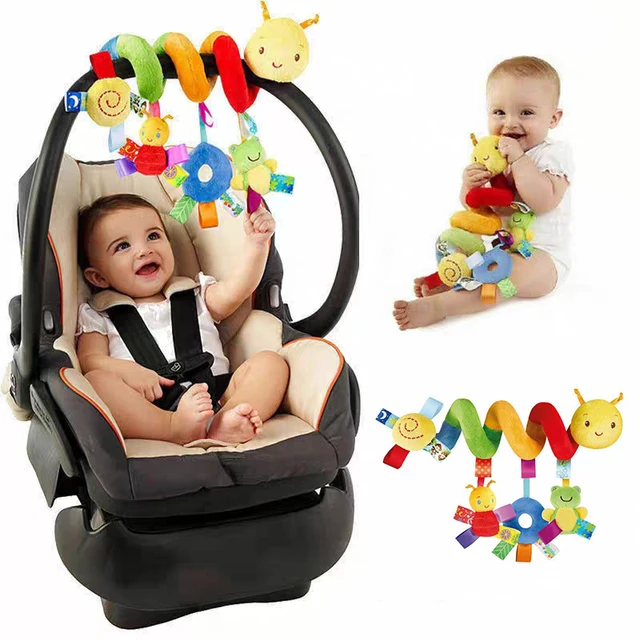 11 pièces en option, cloche de berceau de bébé hochet poussette de bébé cloche suspendue multifonctionnelle pincement couleurs vives pour attirer l'attention du bébé 1