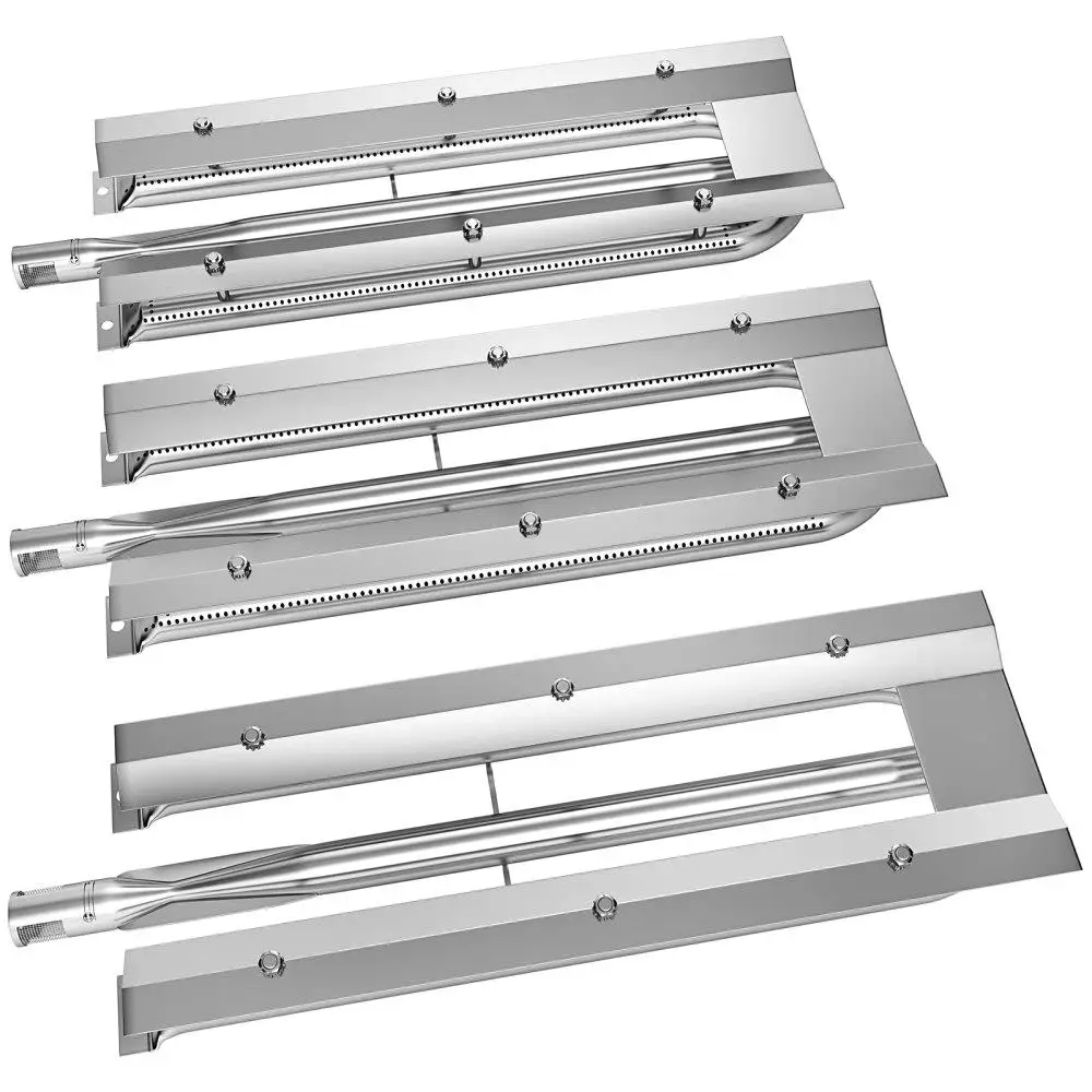 Gas Grill Stainless Steel Replacement 3 Packs 16.1 Length Even Burning BBQ Parts
