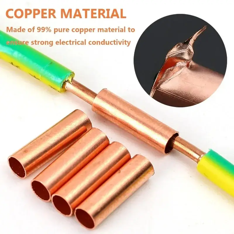 1/1.5/2/2.5/3/3.5/4/6mm Copper Wire Connector Set Appliance Repair Industrial Wiring Copper Tube Terminal Cable Lug Supplies image 3