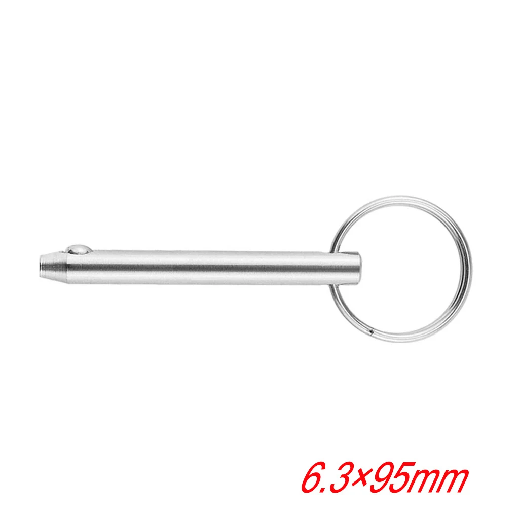 

1/2pcs 6.3*95mm Marine Grade 1/4 inch Quick Release Ball Pin for Boat Bimini Top Deck Hinge Marine Stainless Steel 316 Boat