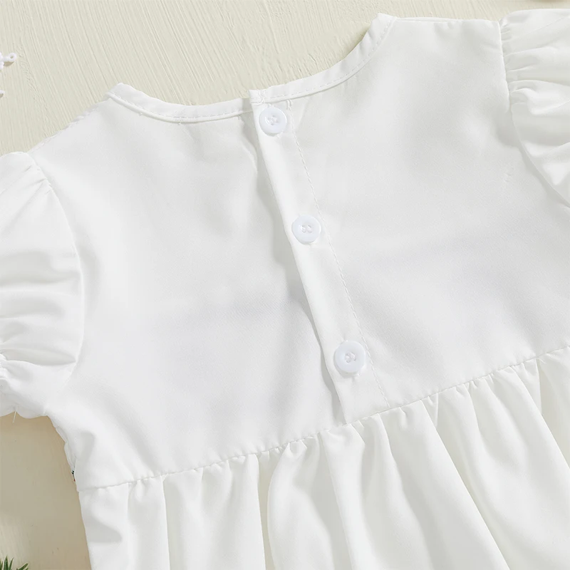 Christmas Romper with Wreath Embroidery 6