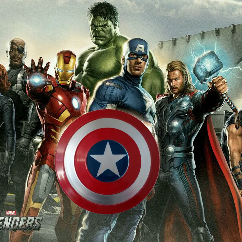 Супергерой Marvel щит капитана Америка 1:1 полностью металлический танос Мстители