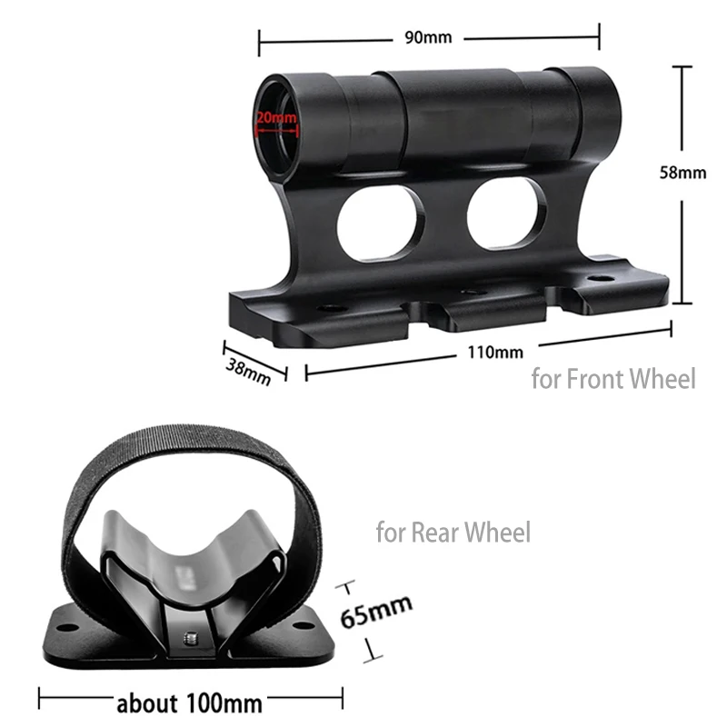 Support De Fourche Pour Porte-vélo De Toit - Fixation Universelle 16,5cm - Neuf